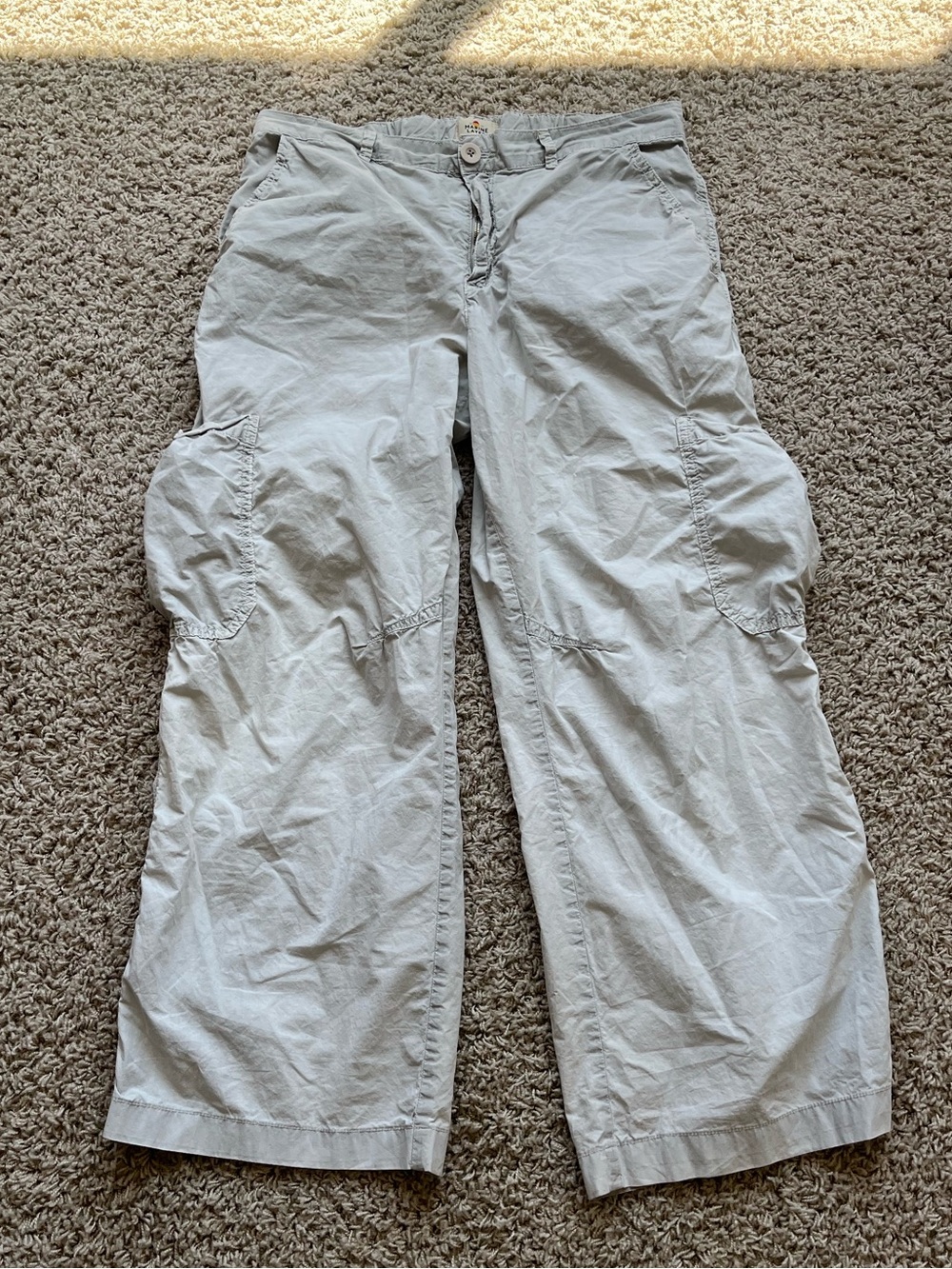 Marine Layer hemmed cotton cargo pants